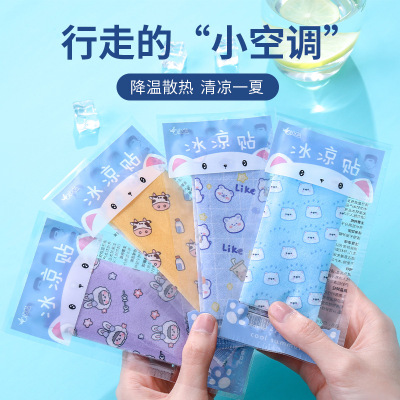 Heat Radiating Phone Screen Protector Printing Cooling Gel Sheets Military Training Heatstroke Relief Cooling Plaster