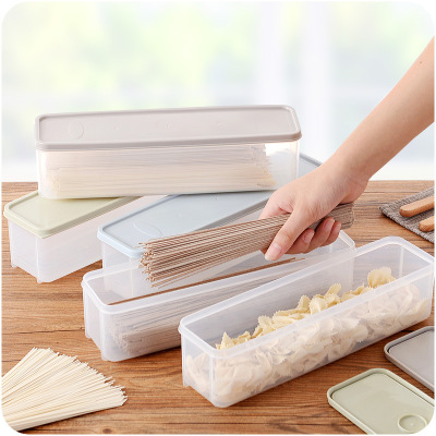 Plastic Japanese Noodles Storage Box With Lid Food Preservation Box B625 Kitchen Coarse Cereals Noodles Sealed Box
