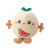 Bread Fruit Plush Toys Pendant Food Doll Prize Claw Small Gift Fruit Mobile Phone Rack Wholesale