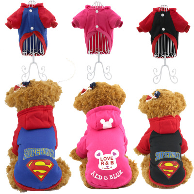 Pet Autumn and Winter Clothing Dog Hooded Sweater Dog Clothes Dog with Coat and Cap Bingui Teddy Dog Clothing