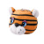 Stuffed Toy Pendant Simulation Small Tiger Head Small Lovely Bag Ornaments Plush Puppet and Doll Factory Wholesale