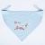 Dog Cute Saliva Towel Pet Supplies Pink Blue Printing Triangular Baby Bibs Factory in Stock Wholesale