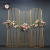 Chinese style Iron wedding stage backdrop Line semicircular 