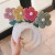 Lamb Wool Flower Floret Headband Female Zhao Lusi Same Style Online Influencer Cute Face Wash Hair Band Headband