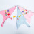 Dog Cute Saliva Towel Pet Supplies Pink Blue Printing Triangular Baby Bibs Factory in Stock Wholesale