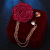 Korean Style Trendy Handmade Fabric Roses Brooch Corsage Men's Suit Accessories Tassel Flowers Brooch