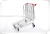 Supermarket Shopping Trolley, Convenience Store Shopping Cart, Hand Push Trolley For Shopping With 4 Wheels
