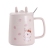 Cute Cat and Rabbit Mobile Phone Stand Cup Internet Celebrity Live Broadcast Hot Ceramic Cup Gift Cup Teacup Water Cup Cup with Cover