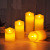 LED Swing Electric Candle Lamp Cylindrical Christmas Halloween Home Wedding Script Kill Emulational Decoration Props
