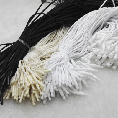 Factory Direct Sales Universal Cotton Thread Wax Line Polyester Bullet Charm Bracelet Clothing Tag Rope Bullet Lanyard Can Be Customized