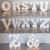 Hot selling White wooden led letter decoration lamp light we