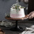 Direct Sales Wooden High-Legged Cake Pan European Wedding Party Shooting Props Solid Wood Tray Dessert Cake Stand