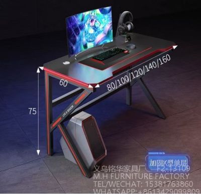 Factory Direct Sales Gamer Desk Gaming Table Game Tables Game Desk Steel Wooden Desk Personality Fashion Computer Desk