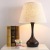 Lamp Bedroom Cross-Border Hotel Room Study Room Decoration Simple Modern Iron Cloth Cover Creative American Table Lamp