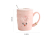 New Cartoon Little Bunny Cup Ceramic Cup Female Cute Mug Office Coffee Cup with Cover Spoon Gift