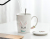 New Cartoon Little Bunny Cup Ceramic Cup Female Cute Mug Office Coffee Cup with Cover Spoon Gift