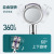 Turbine Supercharged Shower Head Handheld Faucet Rain Shower Nozzle Household Shower Head Large Water Outlet Small Waist