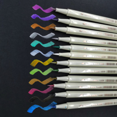 Metallic Color Painting Pen Painting Hand Account Graffiti Pen Signature Marker Pen DIY Drawing Pen