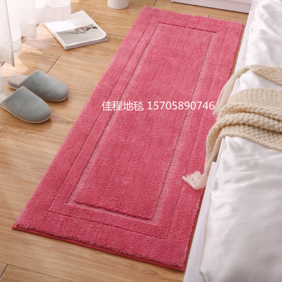 New TPR Microfiber Back Frame Mat Plain Microfiber Floor Mat Non-Slip Floor Mat Carpet Bedside  Polyester Microfiber Mat