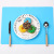 Rectangular 40*30 Silicone Placemat Non-Slip Heatproof Large Children's Placemat Foldable Student Tableware Table Mat