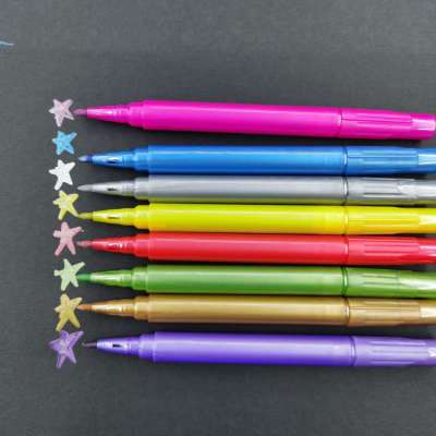 Metallic Color Painting Pen DIY Photo Album Color Marking Pen Writing Pen Marking Pen Factory Direct Sales