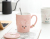 New Cartoon Little Bunny Cup Ceramic Cup Female Cute Mug Office Coffee Cup with Cover Spoon Gift