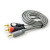 Factory Direct Supply 1.5 M Pure Copper Gray One Divided into Two Audio Speaker Line 3.5/2rca Cable