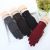 Spun Velvet Gloves Winter Fashion Lace Fur Ball Cycling and Driving Warm Cold-Resistant Windproof Touch Screen Gloves for Women