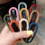 2020 Fashion New Simple Frog Buckle U-Shaped Acrylic Candy Color Word Clip Ladies Hairpin