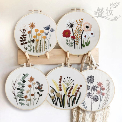 Embroidery DIY Simple Beginner Training Material Package Su Embroidery Xiang Embroidery Cross Stitch Can Be Customized