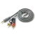 Factory Direct Supply 1.5 M Pure Copper Gray One Divided into Two Audio Speaker Line 3.5/2rca Cable