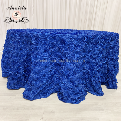 3D Royal Floral Tablecloth, Wholesale Customized Size Round 