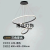 LEDModern Chandelier Internet Hot Three-Ring Combination Living Room Dining Room Box 144W Variable Light with Three Colors  