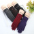 New Women's Spun Velvet Gloves Winter Embroidery Touch Screen Gloves Warm Cold-Resistant Windproof Gloves