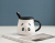 Creative Cute Cartoon Panda Ceramic Cup with Cover Spoon Adorable Big Belly Mug Breakfast Milk Coffee Cup