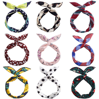 New Style Hair Band Iron Wire Headband Face Washing Knotted Hair Band Korean Cute Wide-Brimmed Headband Factory Wholesale