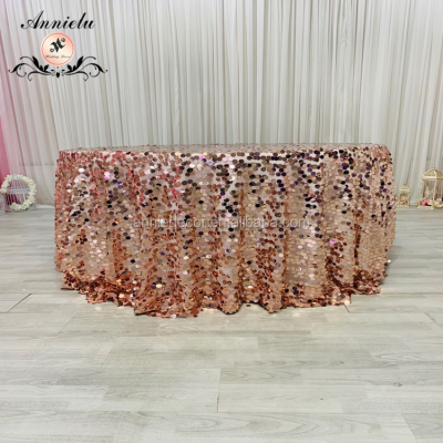 Best Sale Table Cloth Wholesale Sparkling Sequin Table Cover