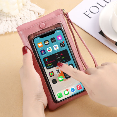 Wallet 2020 New Simple Touch Screen Wrist Cell Phone Bag Coin Purse Korean Portable Mobile Phone Bag