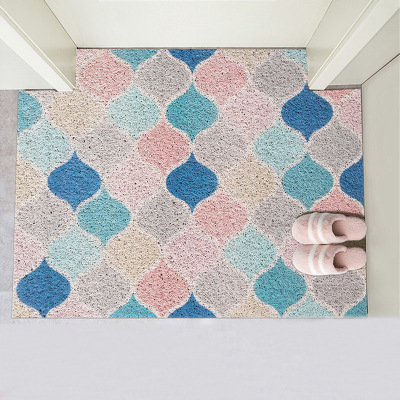 Japanese-Style Home Mat Door Door PVC Doormat Can Be Cut Entrance Mats Household Earth Removing Mat Foot Mat Customization