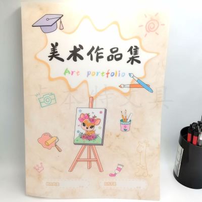 Student A3 Info Booklet Factory Direct Sales 40 Pages Not with Handle Picture Album Insert Document Folder Drawing Buggy Bag