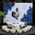 Kung Fu Tea Set Ceramic Cup White Porcelain Set Blue and White Porcelain Tea Cup Lidded Bowl Tea Set Customization