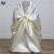Amazon Hot-Selling Hotel Wedding Solid Color Banquet Chair Cover Satin Satin Universal Chair Cover