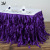 Wicker Table Skirt Organza Ruched Taffeta Tablecloth for Wedding Party Decoration 14ft * 30inchs