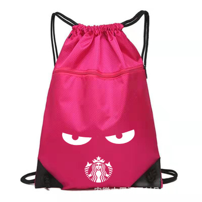 Sportswear Basketball Waterproof Oxford Fabric Drawstring Bag Custom Logo Drawstring Double-Shoulder Backpack Custom Nylon Backpack Bag