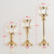 Crafts Golden Crystal Candlestick Ornament Iron Candlestick Wedding Ceremony Candlelight Dinner Props
