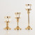 Crafts Golden Crystal Candlestick Ornament Iron Candlestick Wedding Ceremony Candlelight Dinner Props