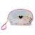 2021 New Pu Cosmetic Bag Cat Travel Toiletry Bag Ins Double-Layer Clutch Translucent Portable Storage Bag