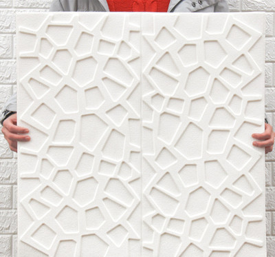 Factory Direct Sales Grid 3D Stereo Wallpaper Self-Adhesive Sticker Wall Sticker Foam Wallpaper Waterproof Wall Sticker