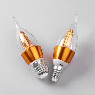 Wedding Props Diamond Bulb Energy-Saving LED Household Chandelier Bulb E14e27 Spiral Mouth 5W Cold Light Warm Light