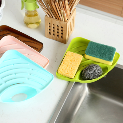 Sink Draining Rack Kitchen Triangle Storage Rack Corner Sponge Cleaning Storage Rack